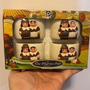 “The Pilgrim Pair” Napkin Rings